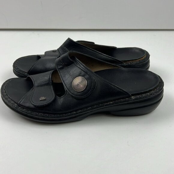 Finn Comfort Women's Black leather Sansibar Sandals Size 39 - Picture 4 of 12